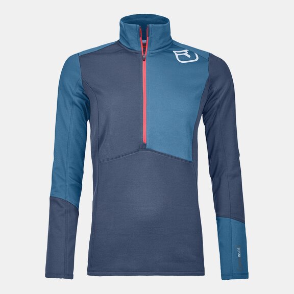 ORTOVOX FLEECE LIGHT ZIP NECK W Pullover ORTOVOX
